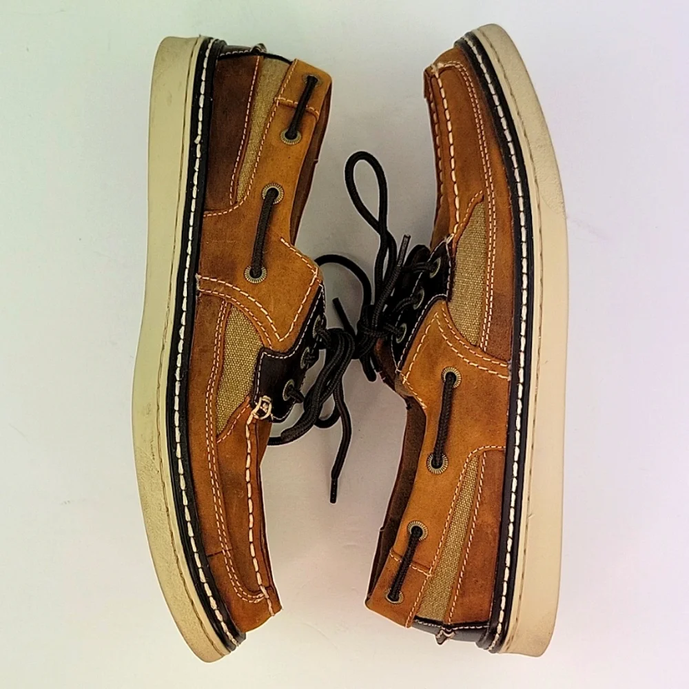 Eddie Bauer Carson Boat Shoe Tan Size 10.5